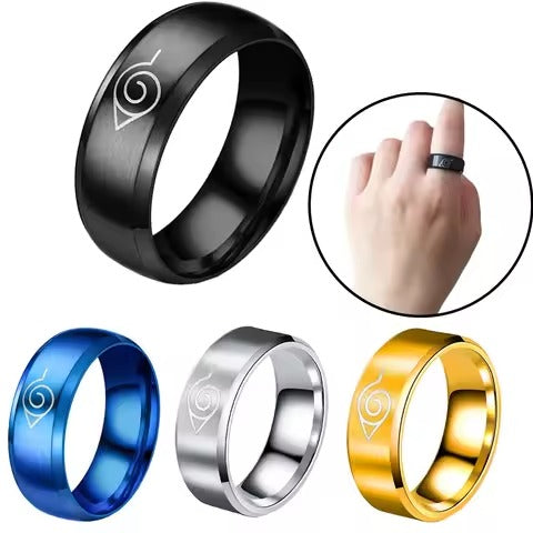 Naruto Hidden Leaf Village Ring – Black Stainless Steel Anime Band for Men & Women – Konohagakure Symbol Cosplay Fashion Ring
Price: 730